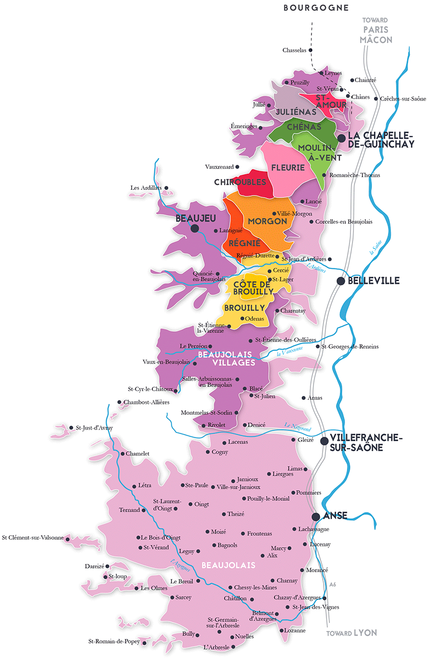 Cote Du Rhone Wine Map